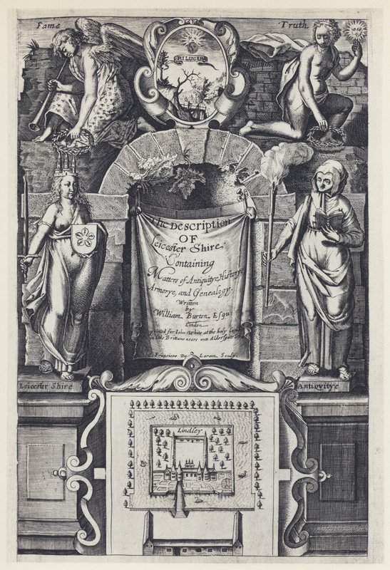 W Burton, Opis Leicester Shire, I White 1622 (zdjęcie czarno-białe) autorstwa English Photographer