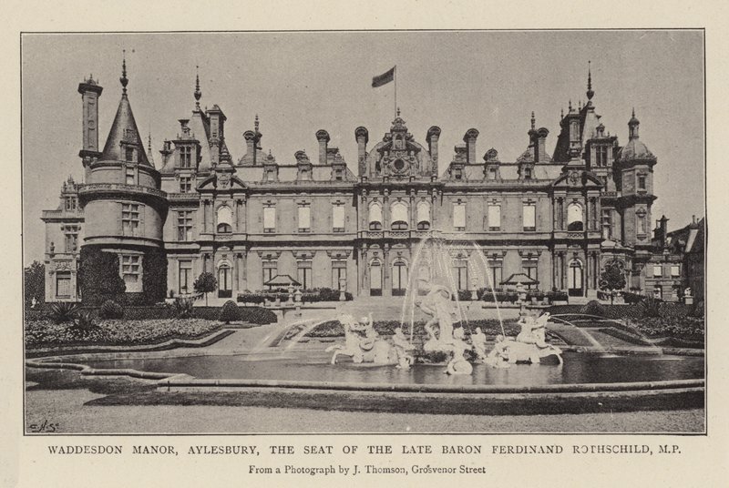Waddesdon Manor, Aylesbury, siedziba zmarłego barona Ferdinanda Rothschilda, posła autorstwa English Photographer