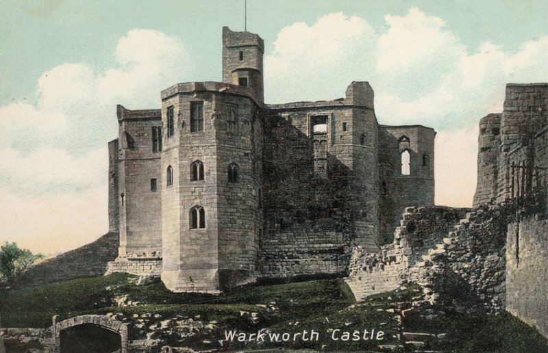Zamek Warkworth, Northumberland (zdjęcie) autorstwa English Photographer