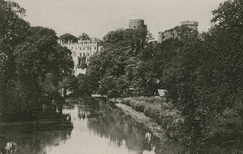 Zamek Warwick, od Avon autorstwa English Photographer