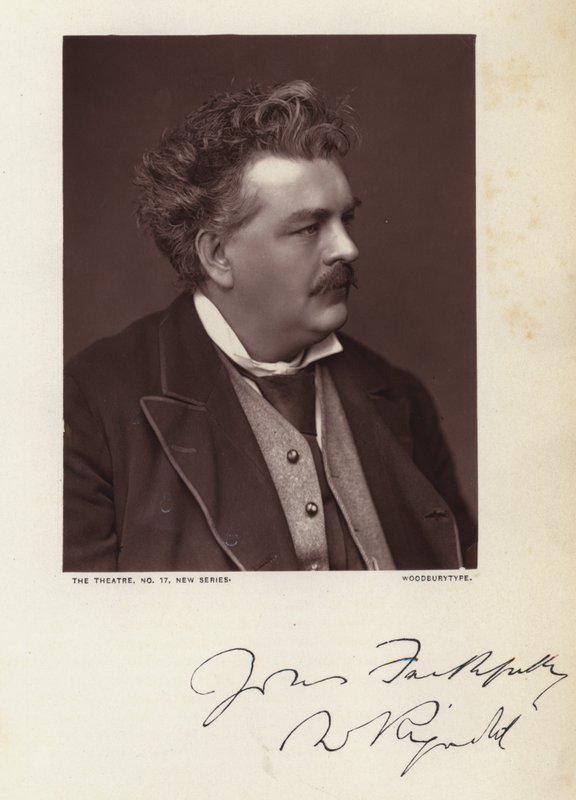 William Rignold (zdjęcie czarno-białe) autorstwa English Photographer