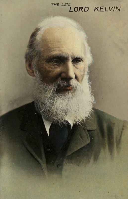 William Thomson, 1. baron Kelvin (1824-1907), brytyjski fizyk i inżynier (zdjęcie kolorowe) autorstwa English Photographer