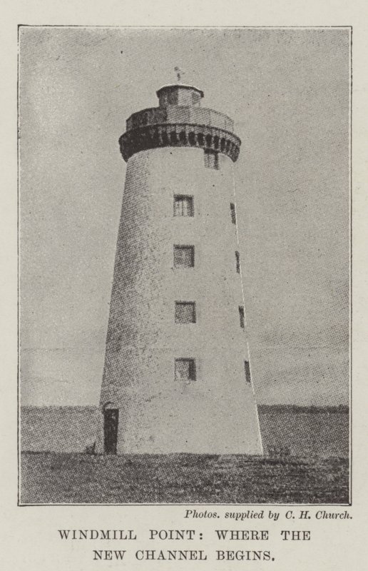 Windmill Point, gdzie zaczyna się Nowy Kanał autorstwa English Photographer