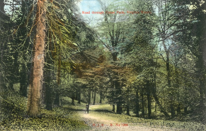Windsor Great Park, Virginia Water (kolorowe zdjęcie) autorstwa English Photographer