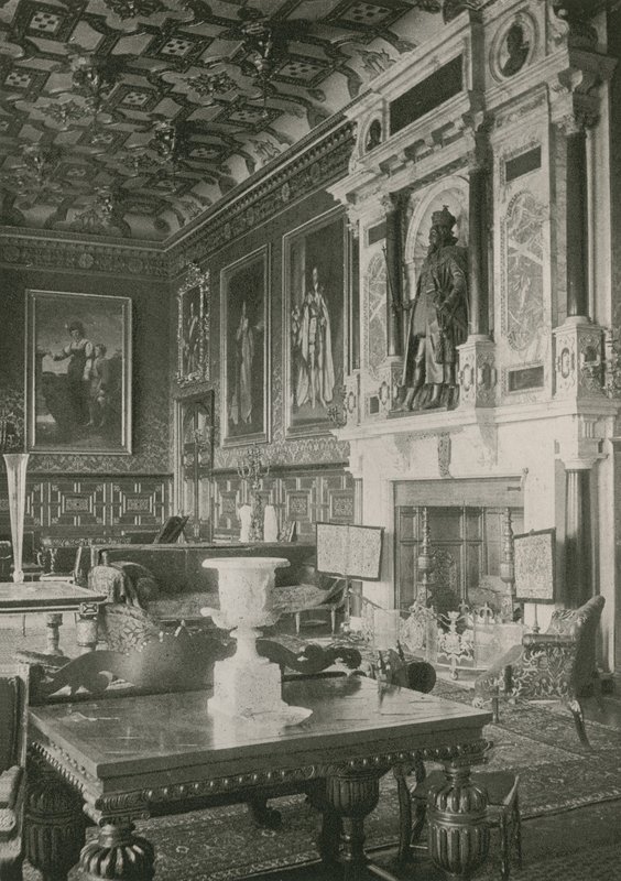 Zimowy Salon, Hatfield House autorstwa English Photographer