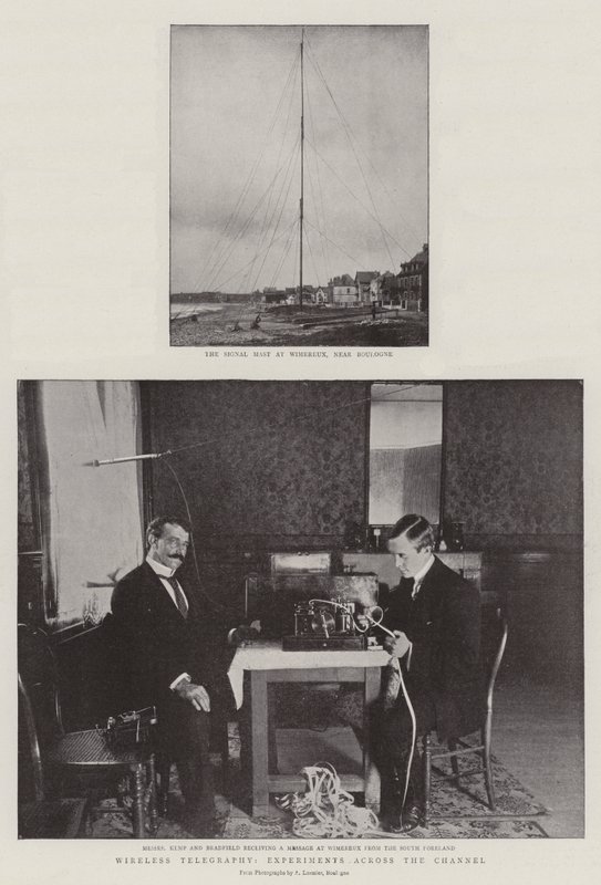 Telegrafia bezprzewodowa, eksperymenty na kanale autorstwa English Photographer
