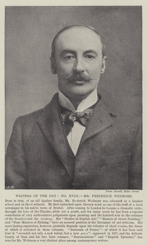 Writers of the Day, pan Frederick Wedmore autorstwa English Photographer