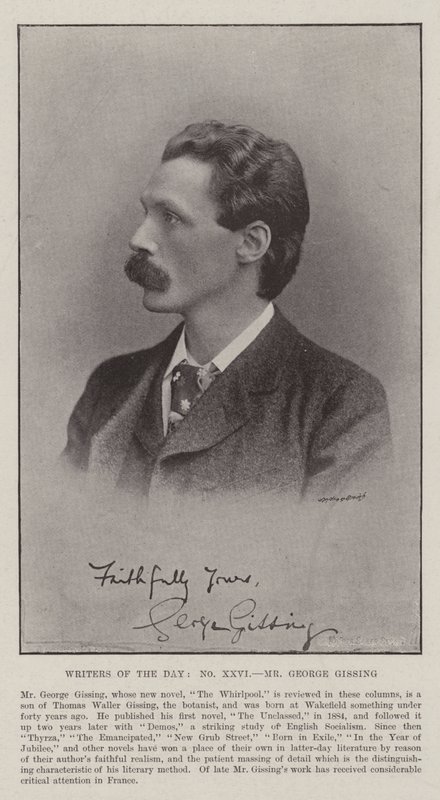 Pisarze dnia, pan George Gissing autorstwa English Photographer