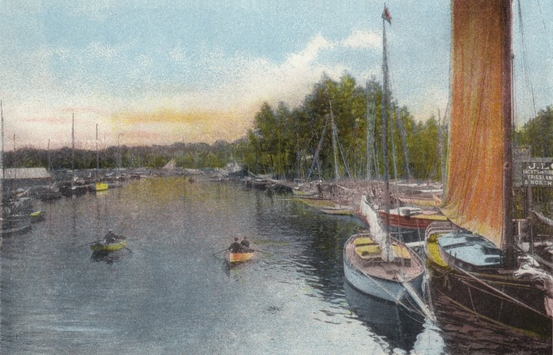 Wroxham, z Bridge autorstwa English Photographer