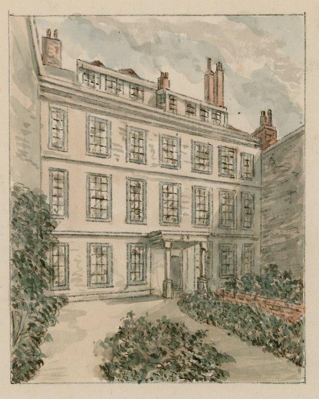 10 Nevills Court, Fetter Lane, Holborn, ze szkicu z 1890 r. (wc na papierze) autorstwa English School