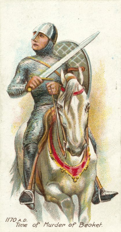 1170 AD, czas morderstwa Becketa autorstwa English School