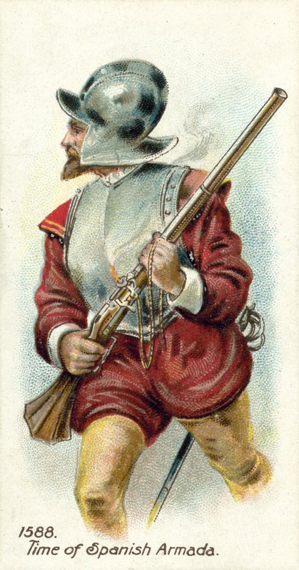 1588, czas hiszpańskiej Armady autorstwa English School