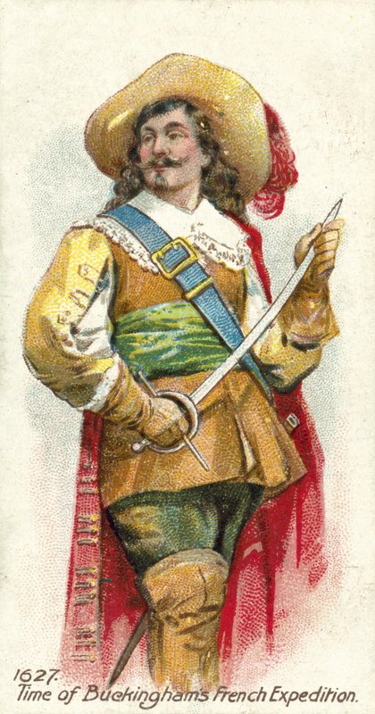1627, czas francuskiej wyprawy Buckinghams autorstwa English School