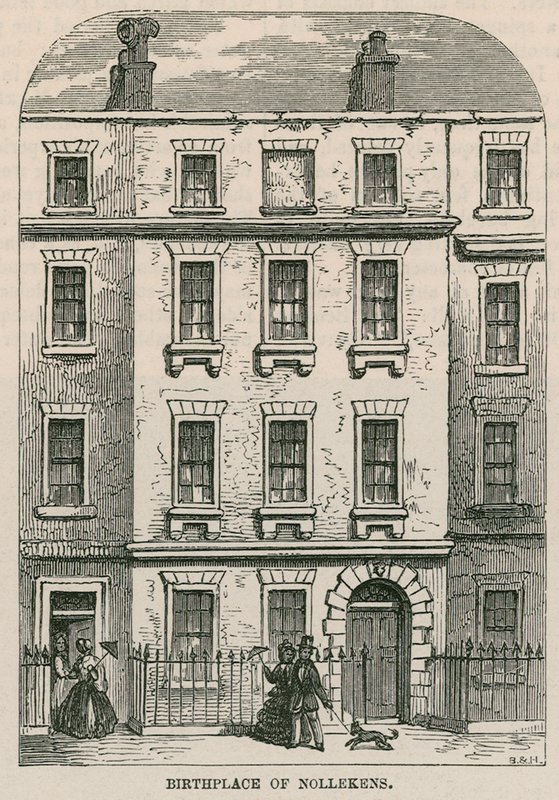 28 Dean Street, Soho, Londyn, miejsce urodzenia artysty Josepha Nollekensa autorstwa English School