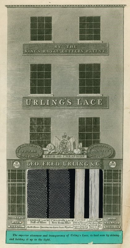 392 Strand, Londyn; Geo. Fred. Urling & Co, Koronkarnie autorstwa English School