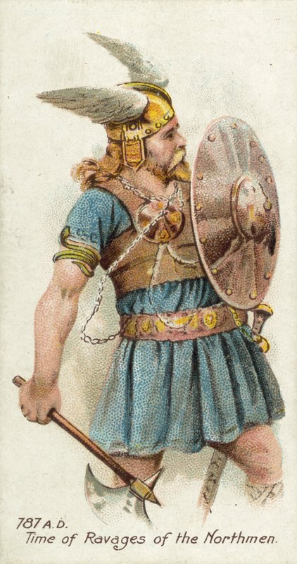 787 AD, czas spustoszeń ludzi Północy autorstwa English School