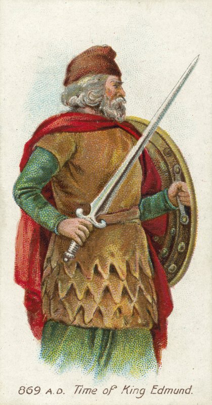 869 AD, czasy króla Edmunda autorstwa English School