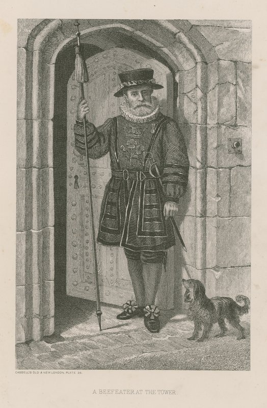 Beefeater na wieży autorstwa English School