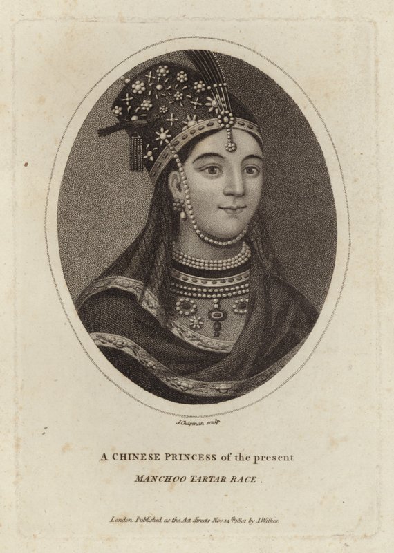 Współczesna chińska księżniczka, Manchoo Tatar Race autorstwa English School