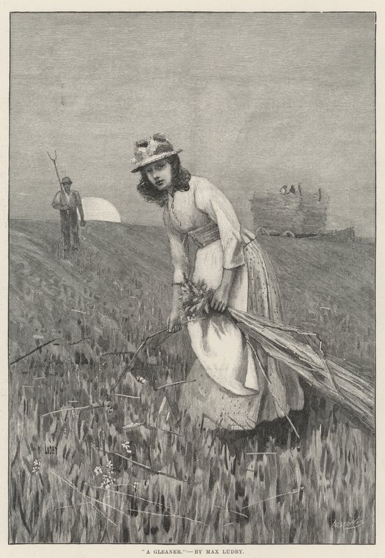Gleaner (grawerunek) autorstwa English School