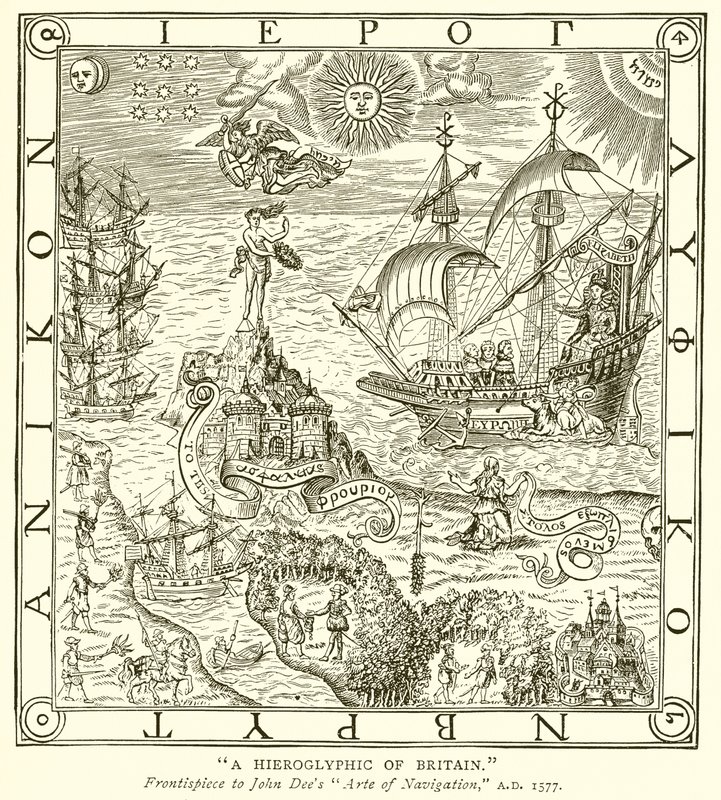 Hieroglif Wielkiej Brytanii autorstwa English School