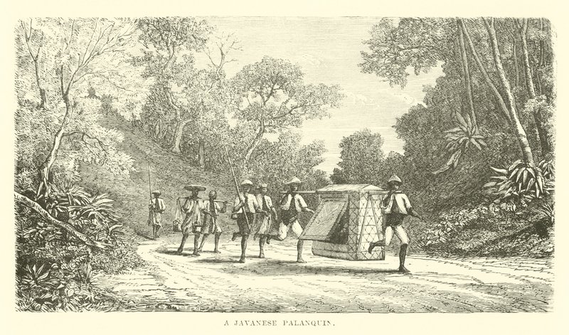 Palankin jawajski autorstwa English School