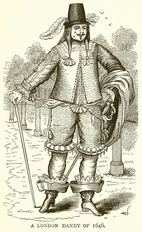 Londyński dandys z 1646 r autorstwa English School