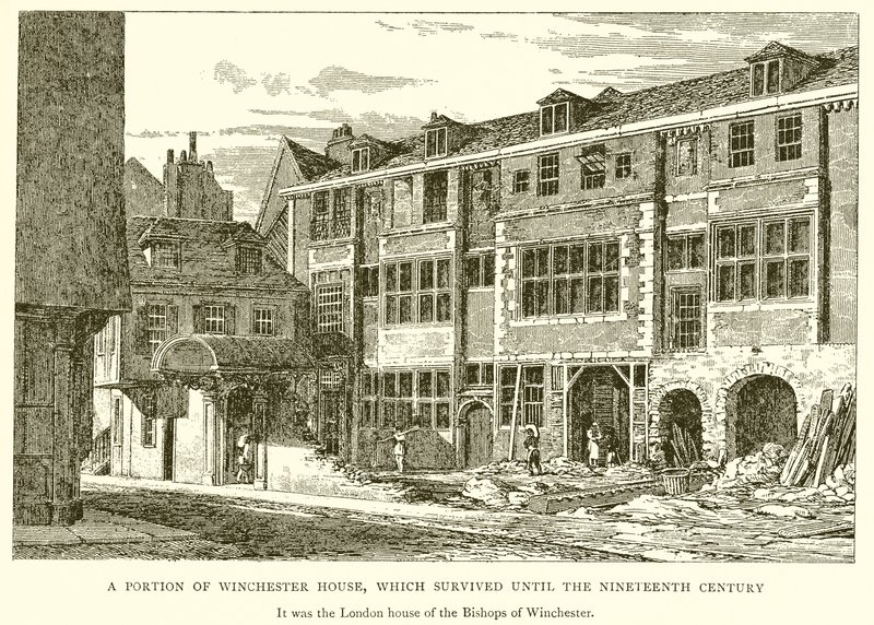 Część domu Winchester, który przetrwał do XIX wieku autorstwa English School