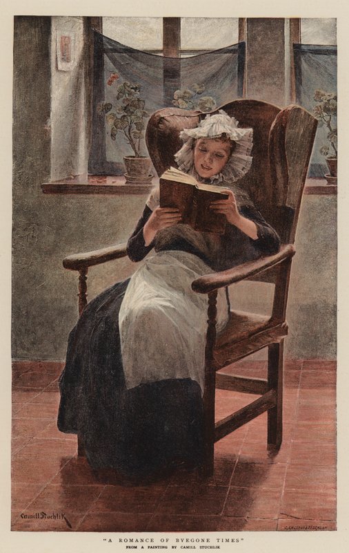 Romans z minionych czasów (chromolitho) autorstwa English School