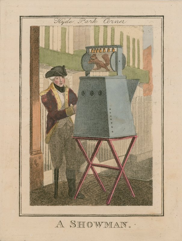 Showman, Hyde Park Corner autorstwa English School