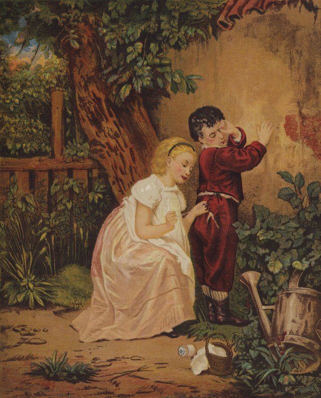 Ścieg w czasie (chromolitho) autorstwa English School