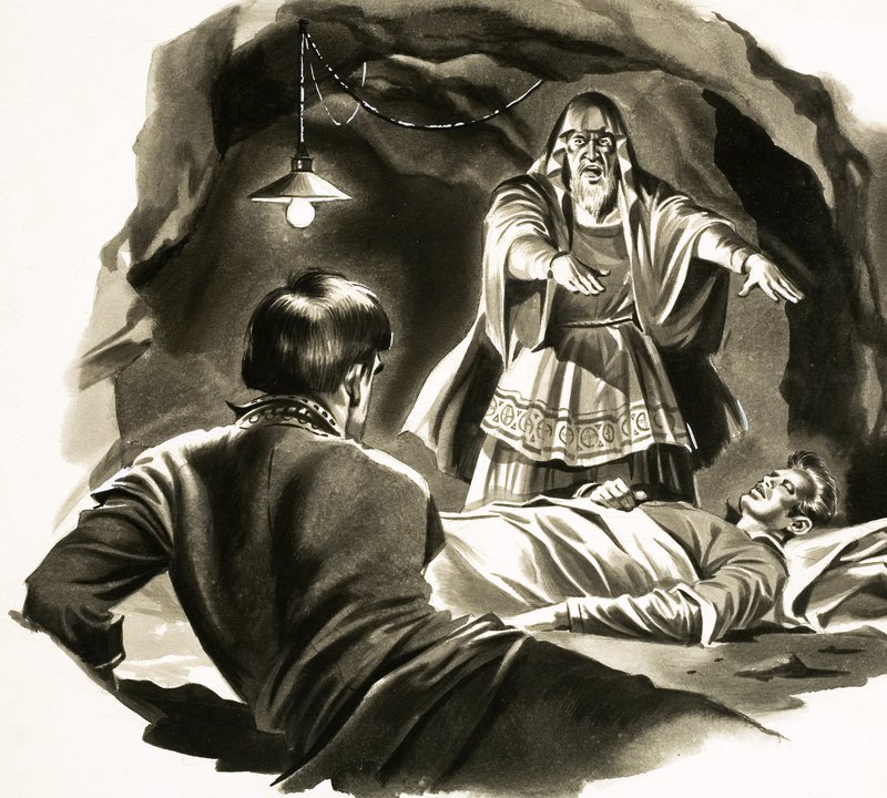 Jankes na dworze króla Artura. Ilustracja na podstawie opowiadania Marka Twain autorstwa English School