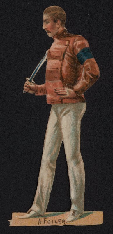 Foiler, szermierka (chromolitho) autorstwa English School
