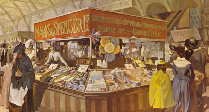 Późniejszy Bazar Hala Targowa, Pokazano adres nowej Centrali i Magazynu, 1890 autorstwa English School