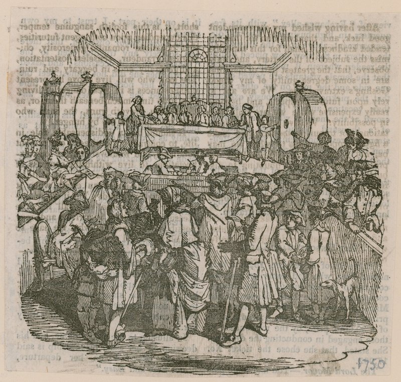 loteria; z dnia 1750 autorstwa English School