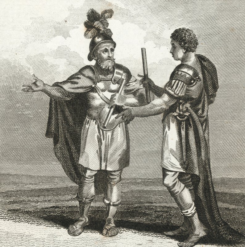 Spotkanie Scypiona i Hannibala (rycina) autorstwa English School