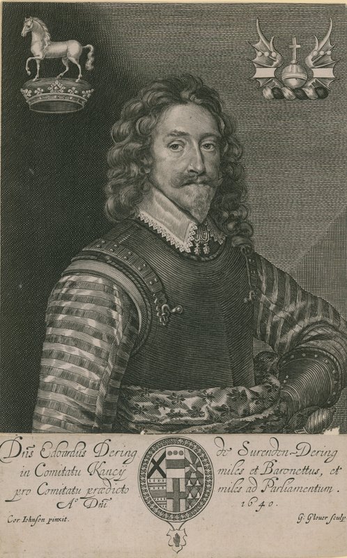 Portret Sir Edwarda Deringa autorstwa English School