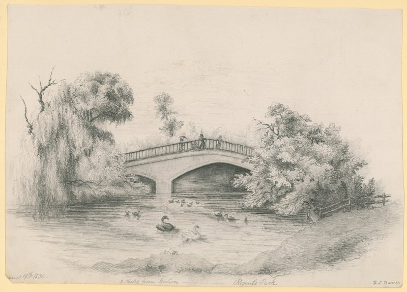 Szkic z natury, Regents Park autorstwa English School