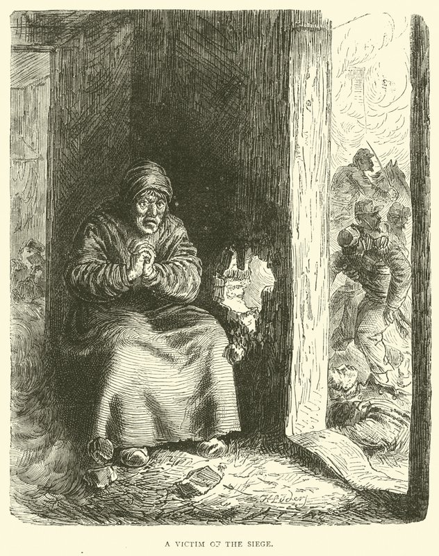 Ofiara oblężenia, styczeń 1871 autorstwa English School