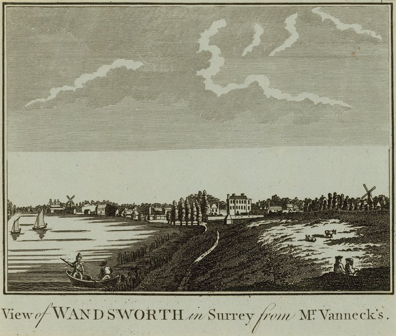Widok na Wandsworth w Surrey autorstwa English School