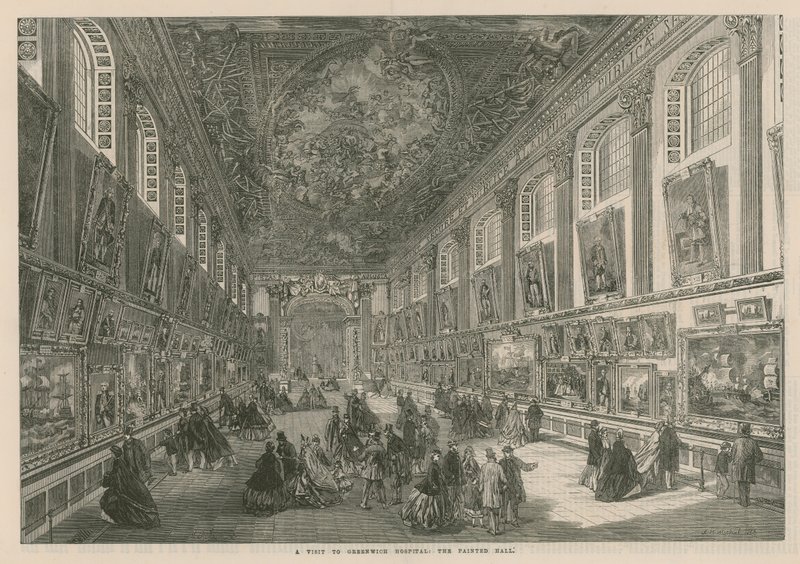 Wizyta w szpitalu Greenwich: Malowana sala autorstwa English School