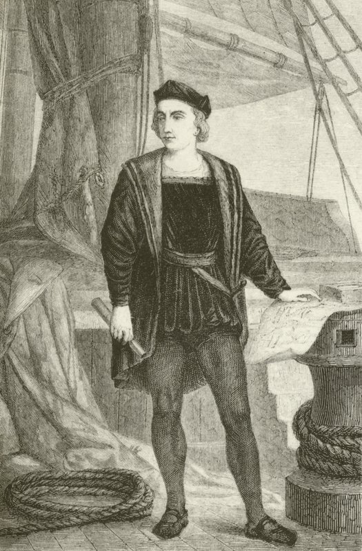 Młody Krzysztof Kolumb (1451-1506), odkrywca genueński autorstwa English School