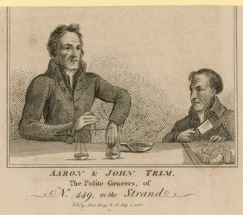 Aaron i John Trim autorstwa English School