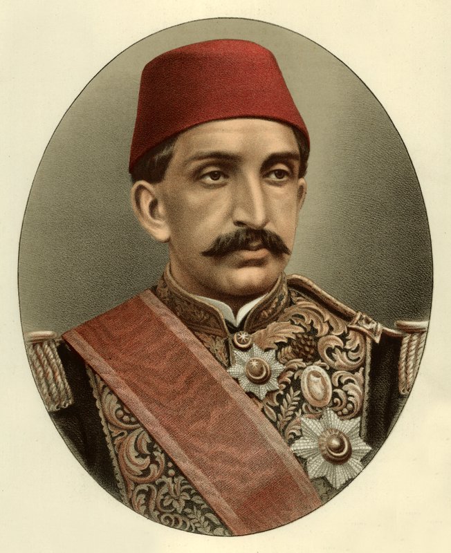 Abdul Hamid II, sułtan Turcji autorstwa English School