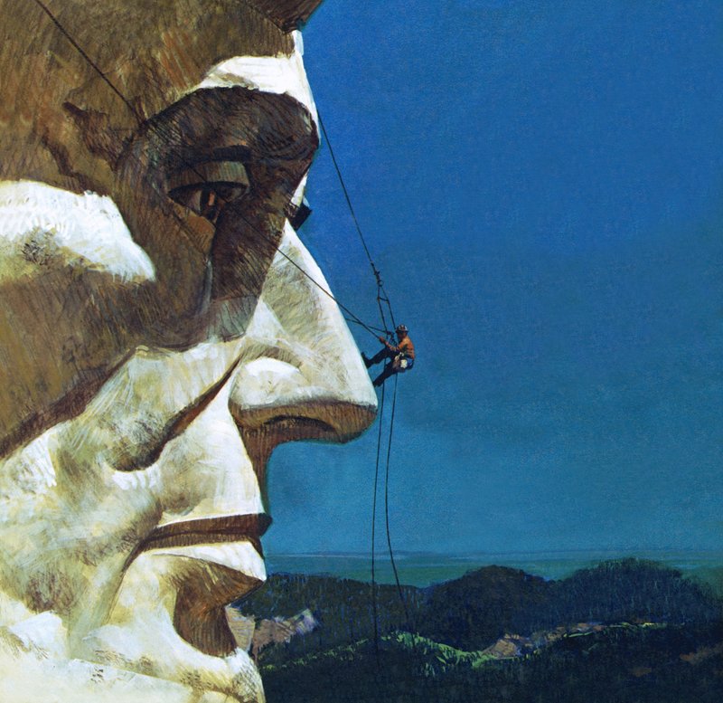 Nos Abrahama Lincolna na Mount Rushmore National Memorial autorstwa English School
