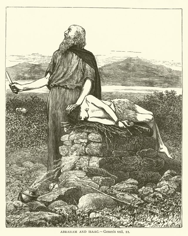 Abraham i Izaak, Księga Rodzaju, XXII autorstwa English School