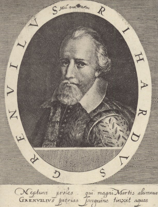 Admirał Sir Richard Grenville autorstwa English School