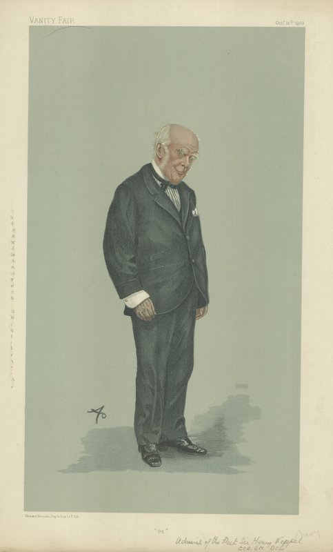 Admirał floty Hon Sir Henry Keppel autorstwa English School