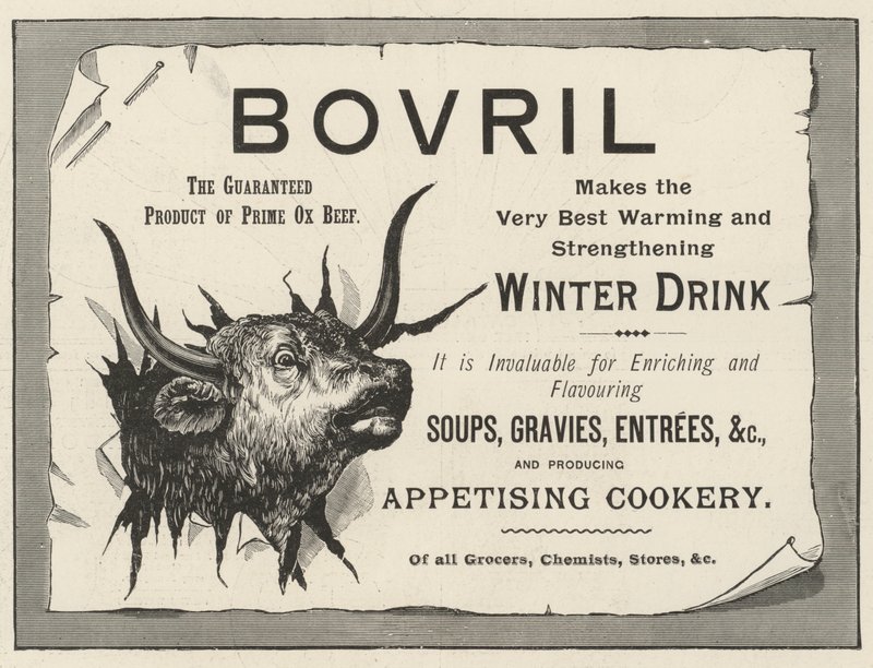 Reklama, Bovril (grawerowanie) autorstwa English School