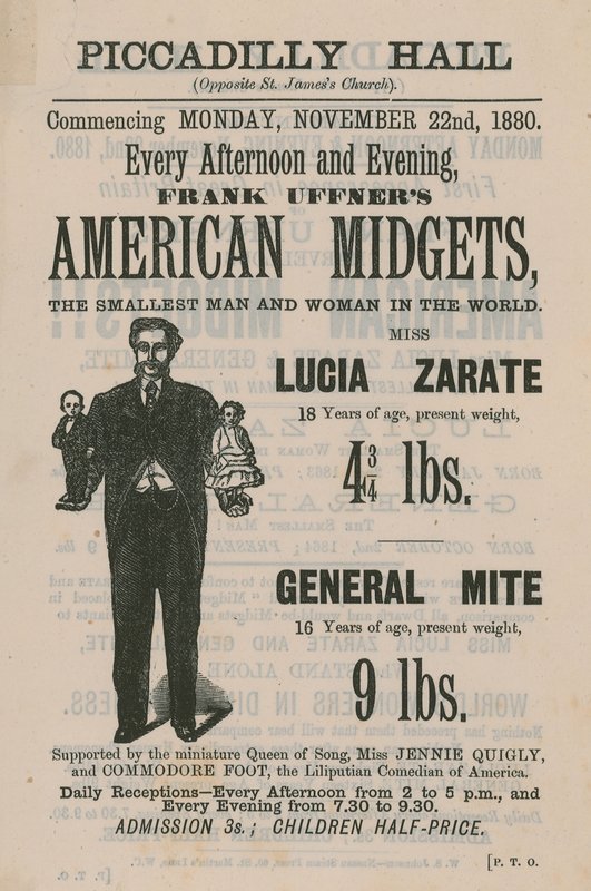 Reklama dla Franka Uffnersa American Midgets autorstwa English School